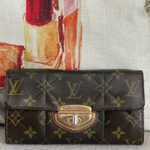 LOUIS VUITTON Monogram Etoile Sarah Long Wallet ⭐️COA⭐️